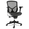 Alera Executive Chair, Mesh, 18-3/8" to 23" Height, T-Bar Arms, Black ALEEQA42ME10B